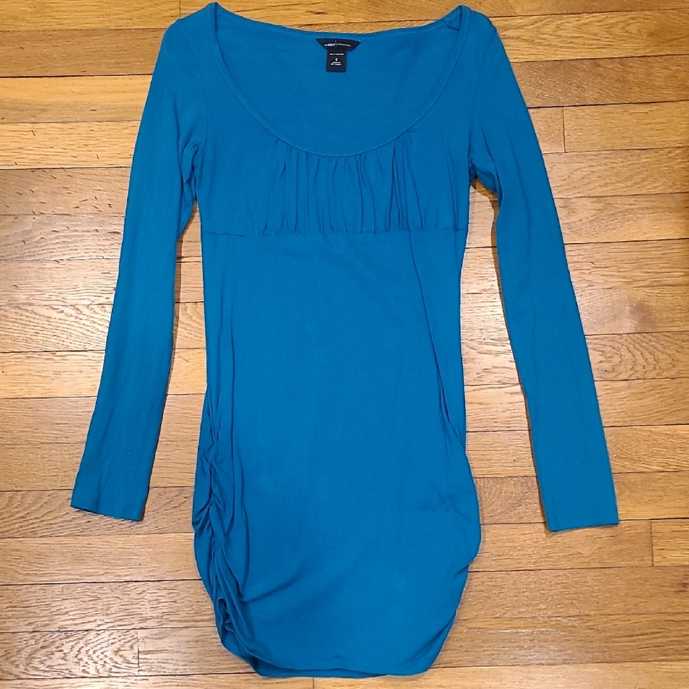 Victoria Secret-Teal Blue Long Sleeve Dress